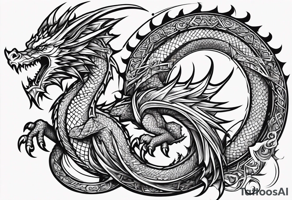 Dragon tattoo idea