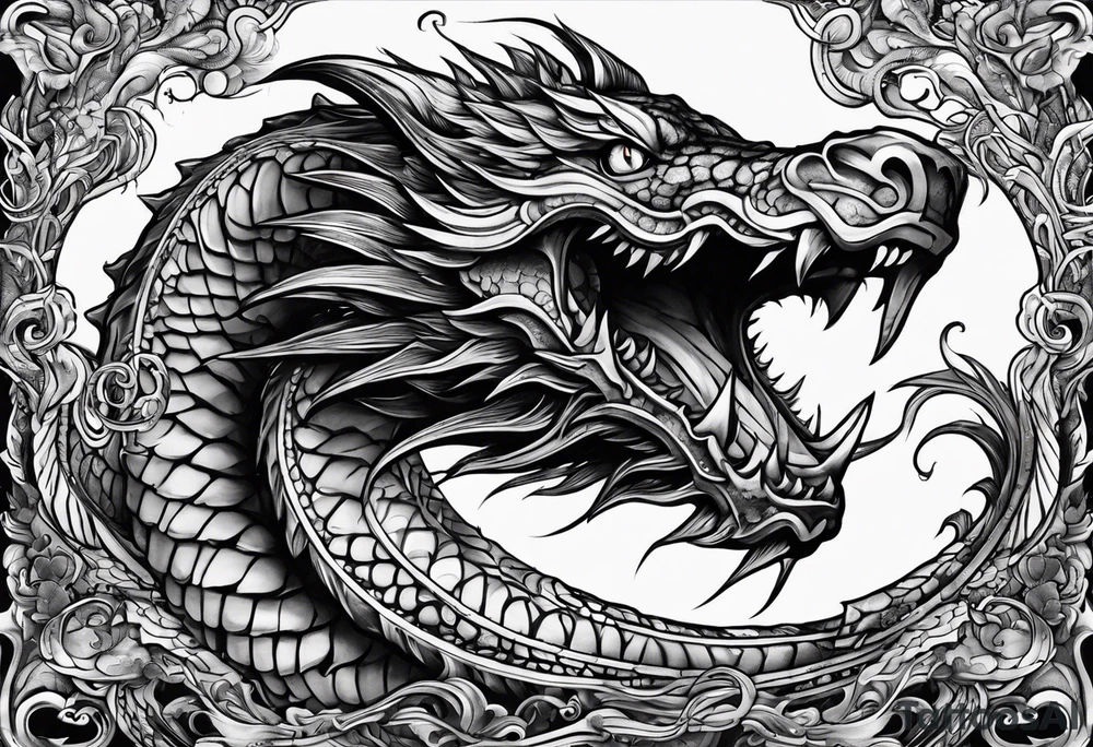 Leviathan serpent wrapped around my fore arm tattoo idea