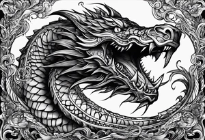 Leviathan serpent wrapped around my fore arm tattoo idea
