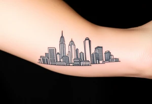 Atlanta skyline tattoo idea