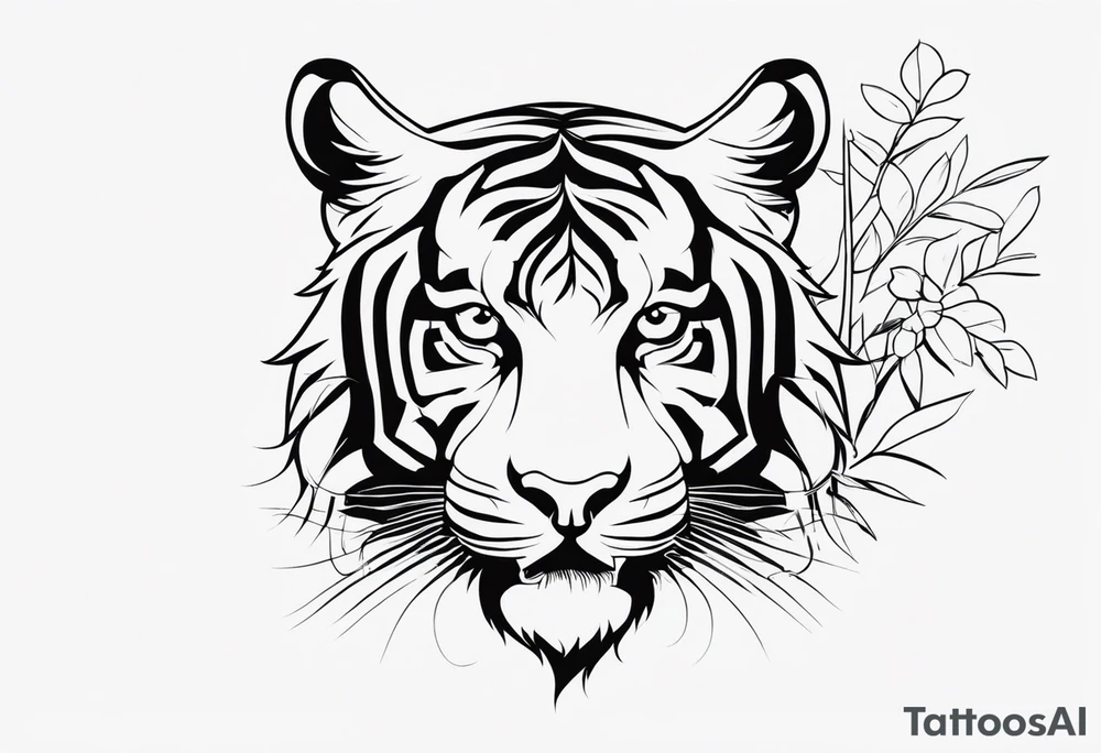 Bold Tiger tattoo idea