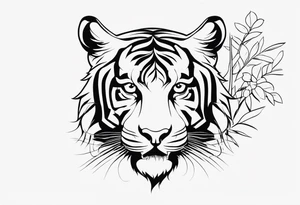 Bold Tiger tattoo idea