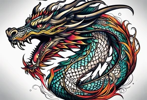 Dragon leg tattoo tattoo idea