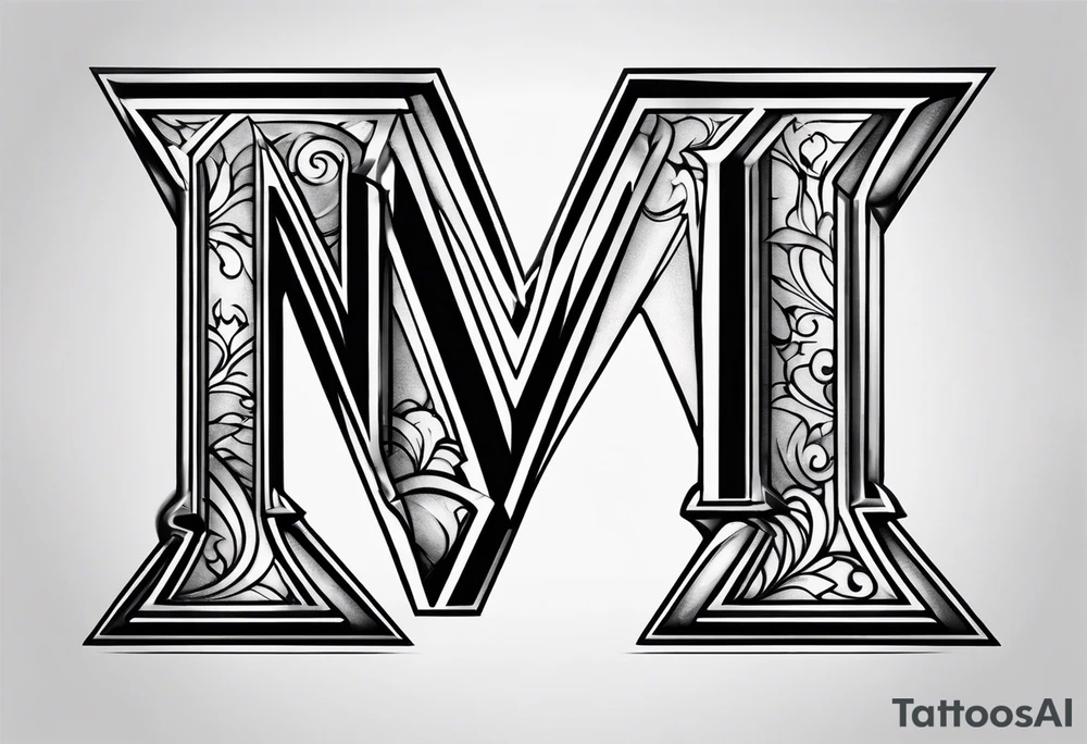 Small Letter m tattoo idea