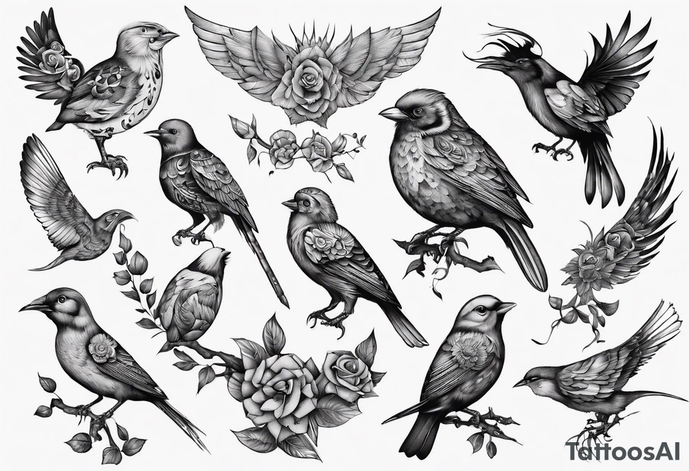 this bird you cannot change, highly detailed tattoo idea this bird you cannot change, highly detailed tattoo idea