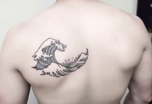 Roaming waves tattoo idea