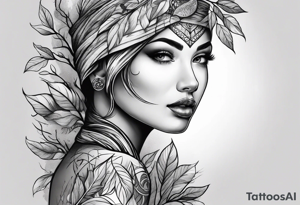 birch tree tattoo idea