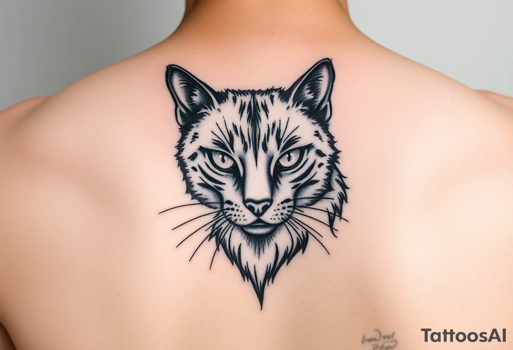 Black Cat tattoo idea