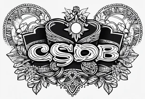 Matching best friend tattoo for love of Las Vegas tattoo idea