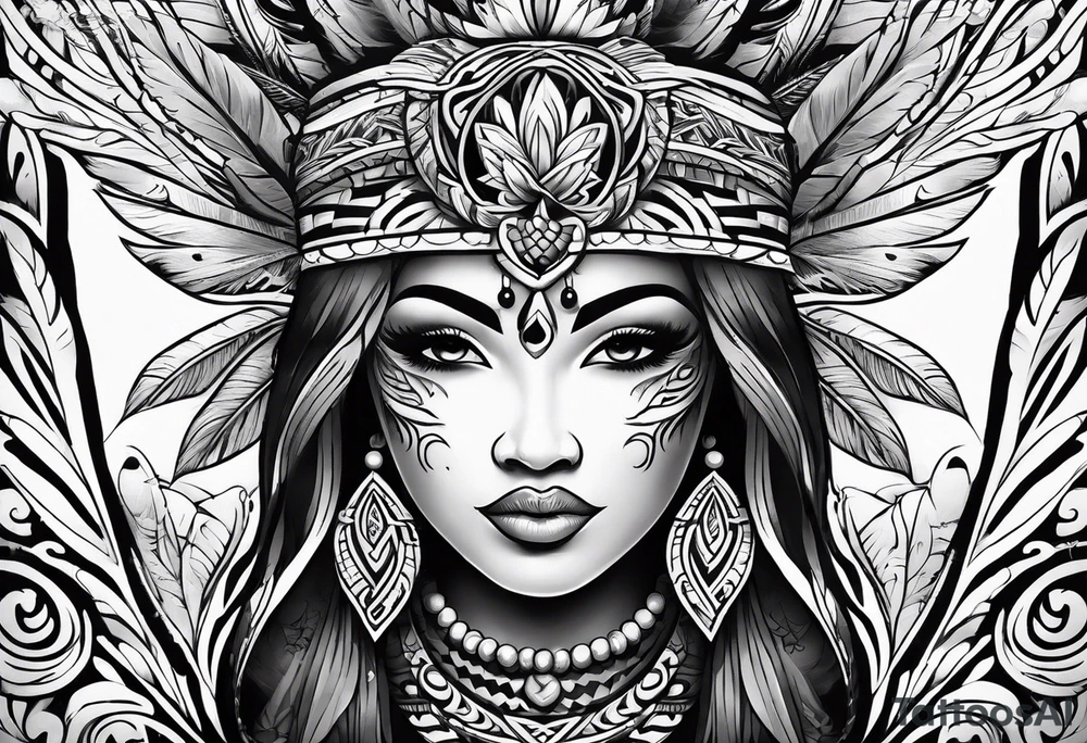 traditional Hawaiian tattoo idea