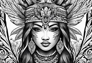 traditional Hawaiian tattoo idea
