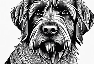 wirehaired pointing griffon tattoo idea