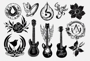 Friendship music tattoo idea
