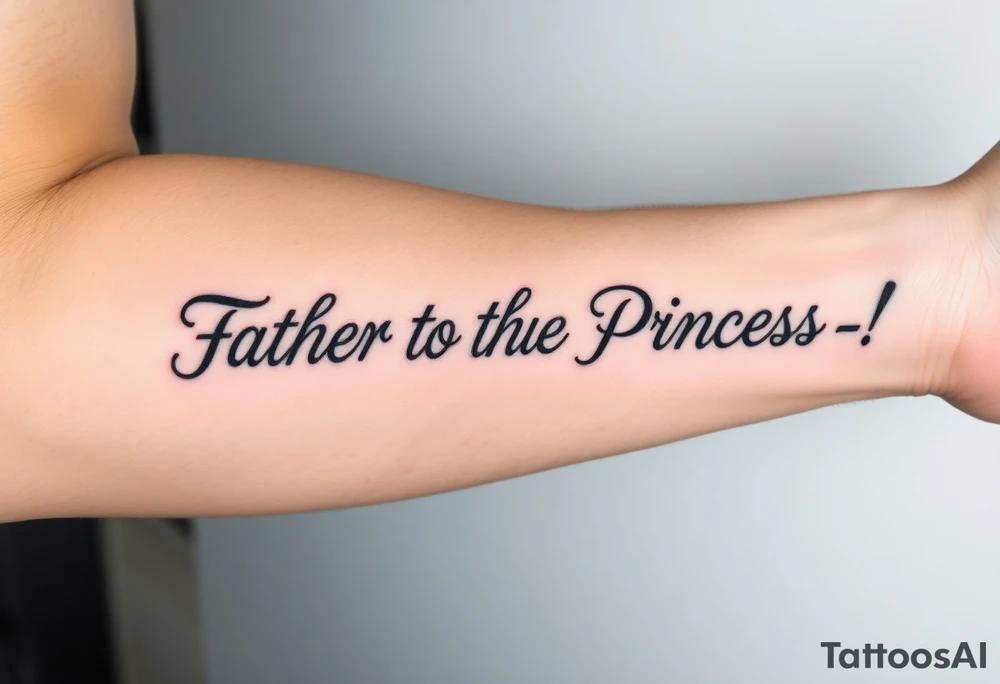 Father to the Princess tattoo idea