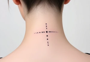 Back of neck tattoo idea
