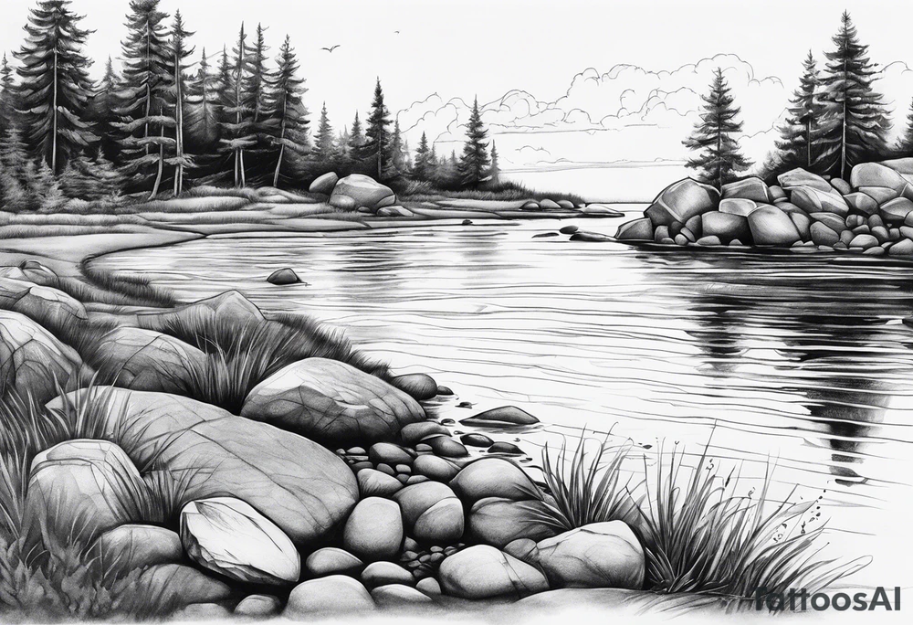 Skipping rocks tattoo idea