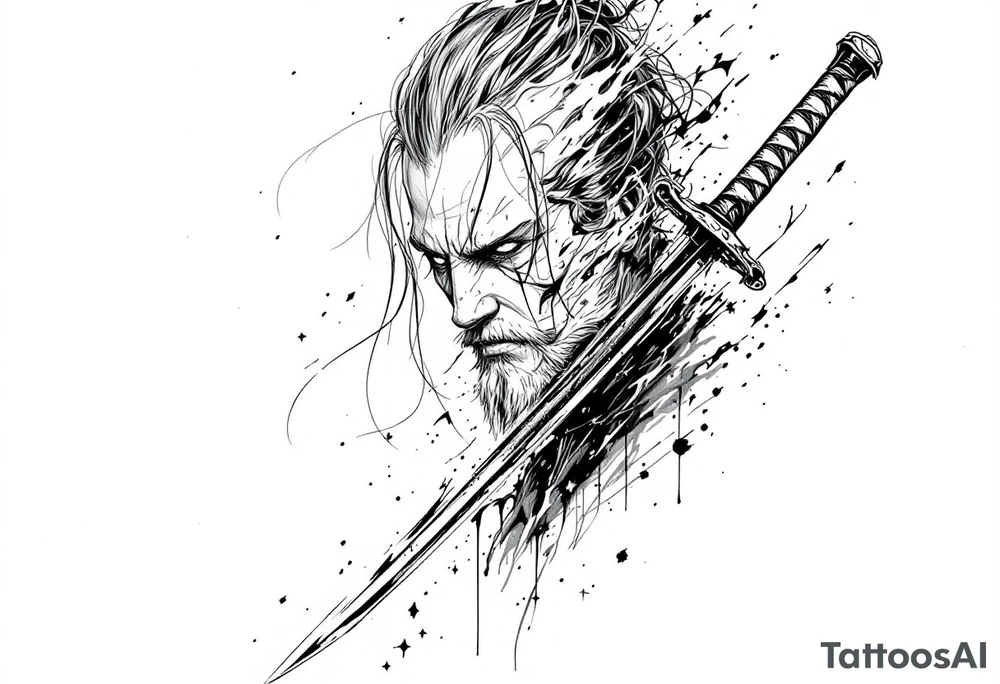 Sword katana tattoo idea