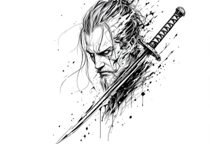 Sword katana tattoo idea