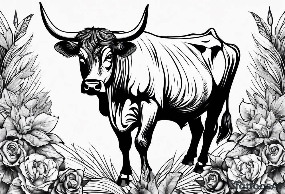 Fat cow tattoo idea