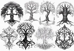 Elvish tree tattoo idea