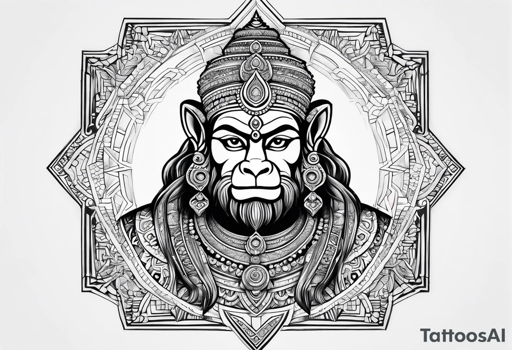 hanuman tattoo idea
