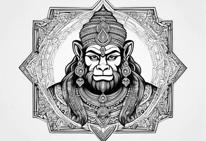 hanuman tattoo idea
