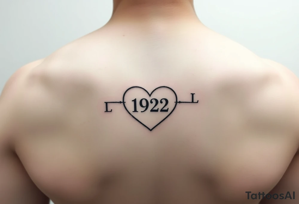 Heart with 192 in the middle and a L connected to the end of teh heart tattoo idea