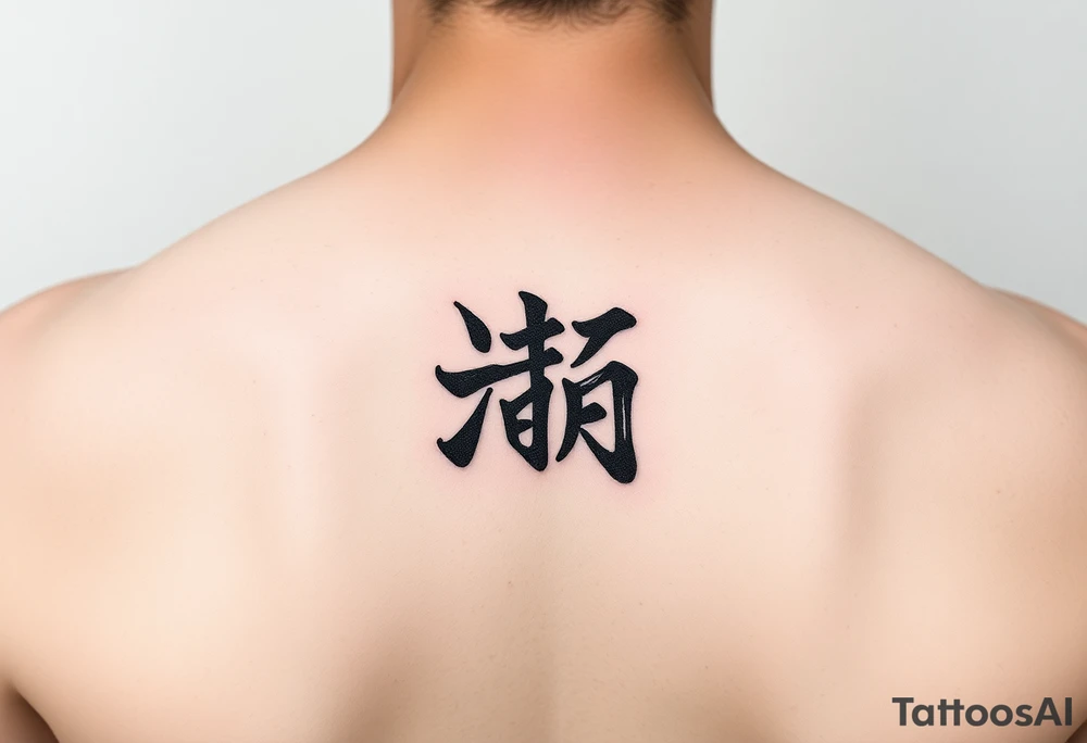 A Chinese word nine tattoo idea