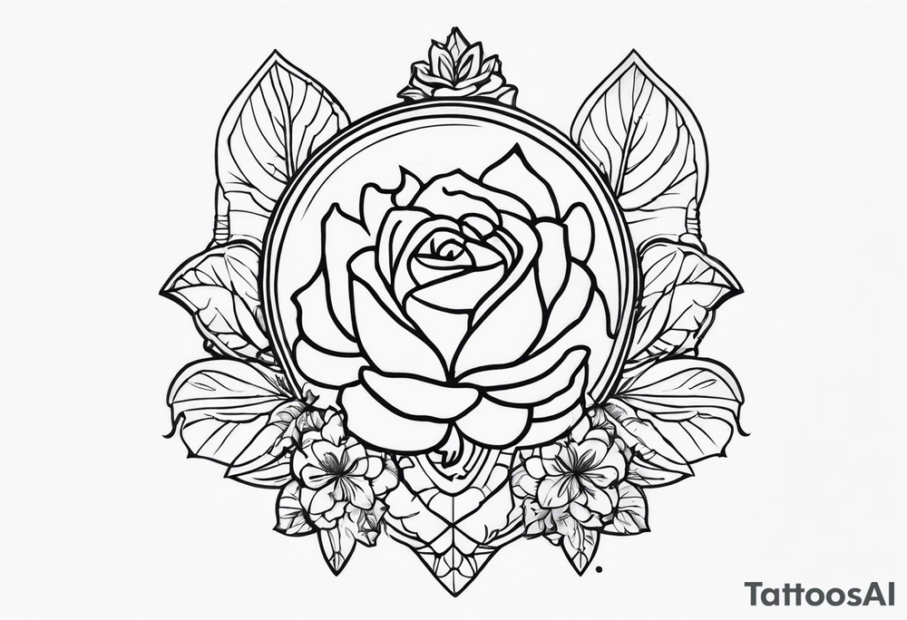абстрактные линии на плечо tattoo idea