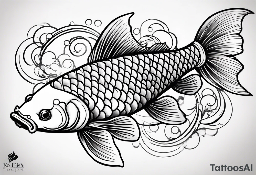 Koi fish tattoo idea