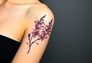 Quotes, paintbrushes, Gladiolus tattoo idea