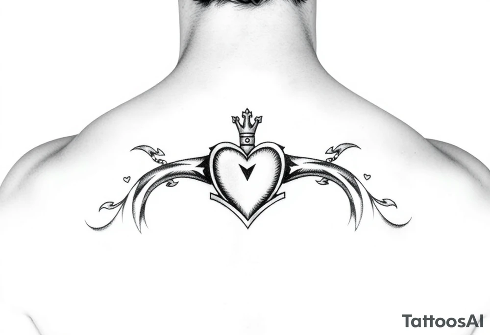 Irish claddagh ring tattoo idea