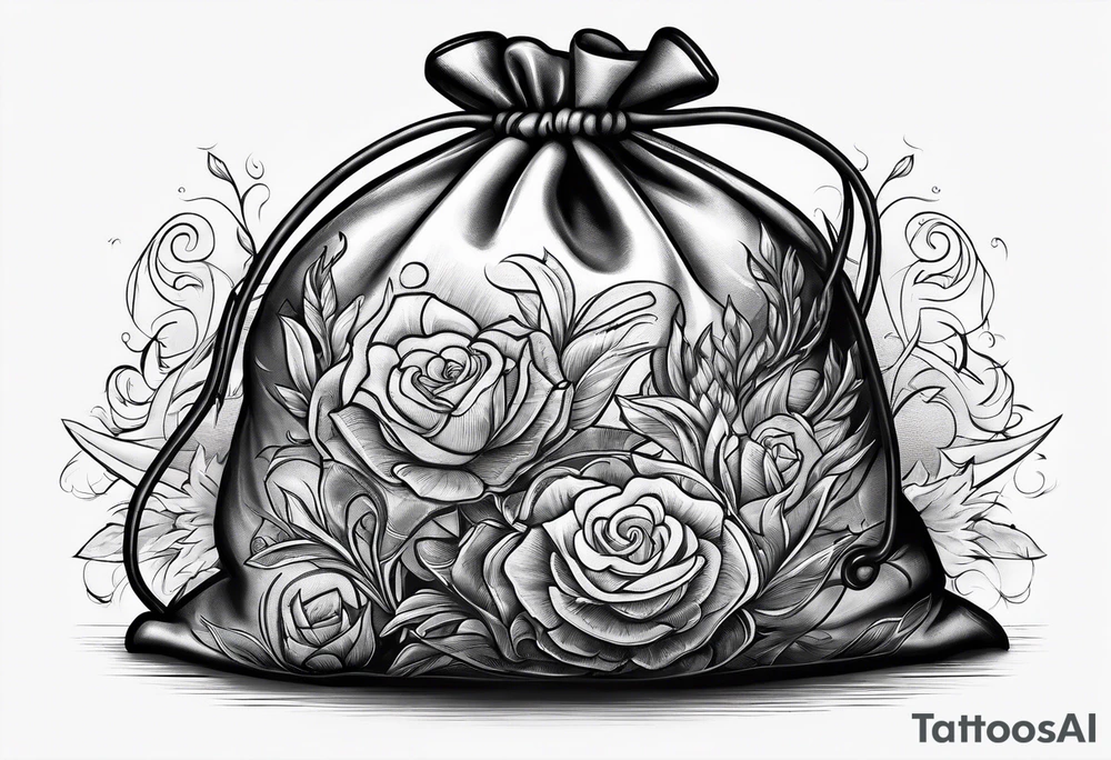money bag tattoo idea