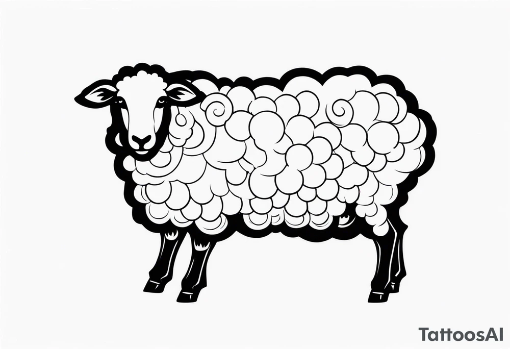 sheep tattoo idea
