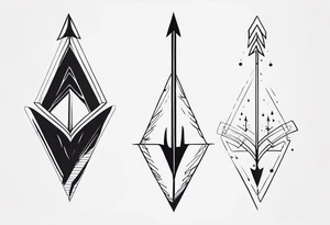 Vertical Arrow tattoo idea