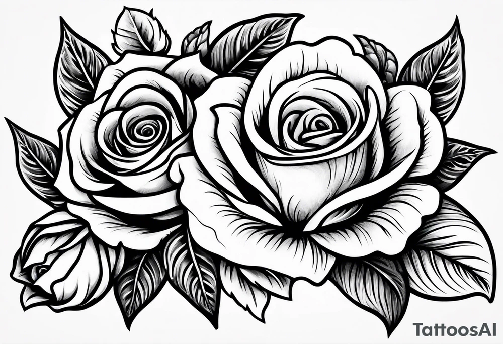 Roses garden tattoo idea