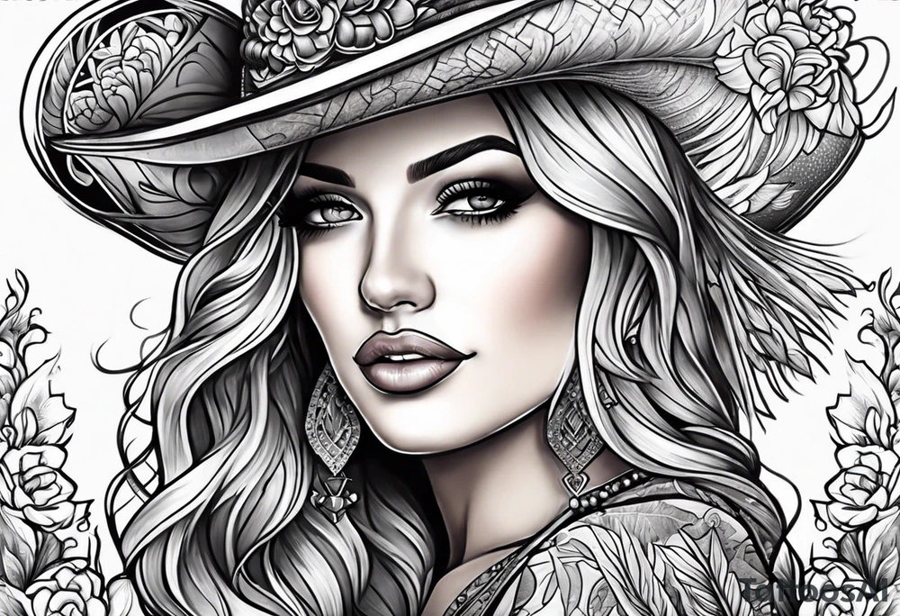Female country music tattoo idea