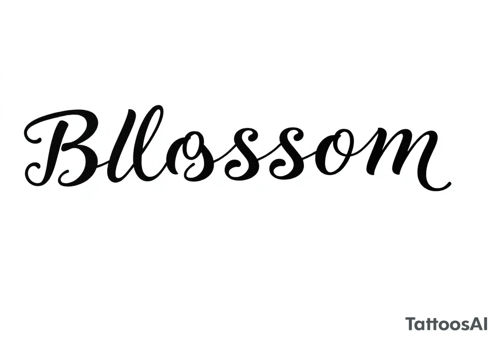 Blossom tattoo idea