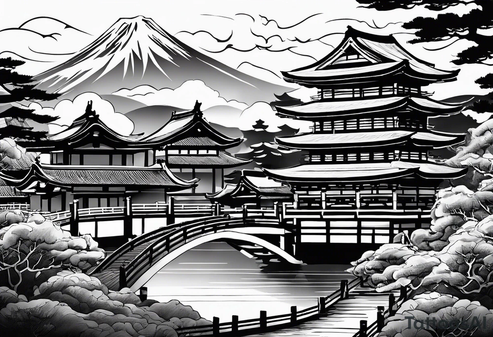 I want this japanese text but in cool art style 天下無双 tattoo idea