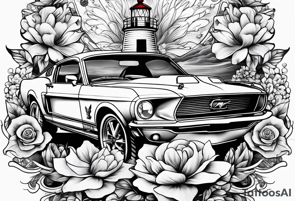 Flowers 
Anchors 
Muscle mustang 

Fast cars
Ocean
Galaxy 
Stars 
Lighthouse tattoo idea