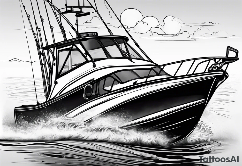 Fishing, racing tattoo idea