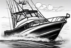 Fishing, racing tattoo idea