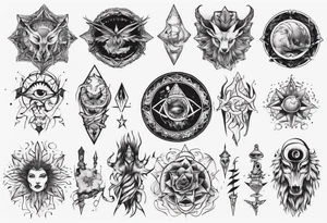 Mystical tattoo idea