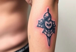 realistic
knight detailed tattoo idea