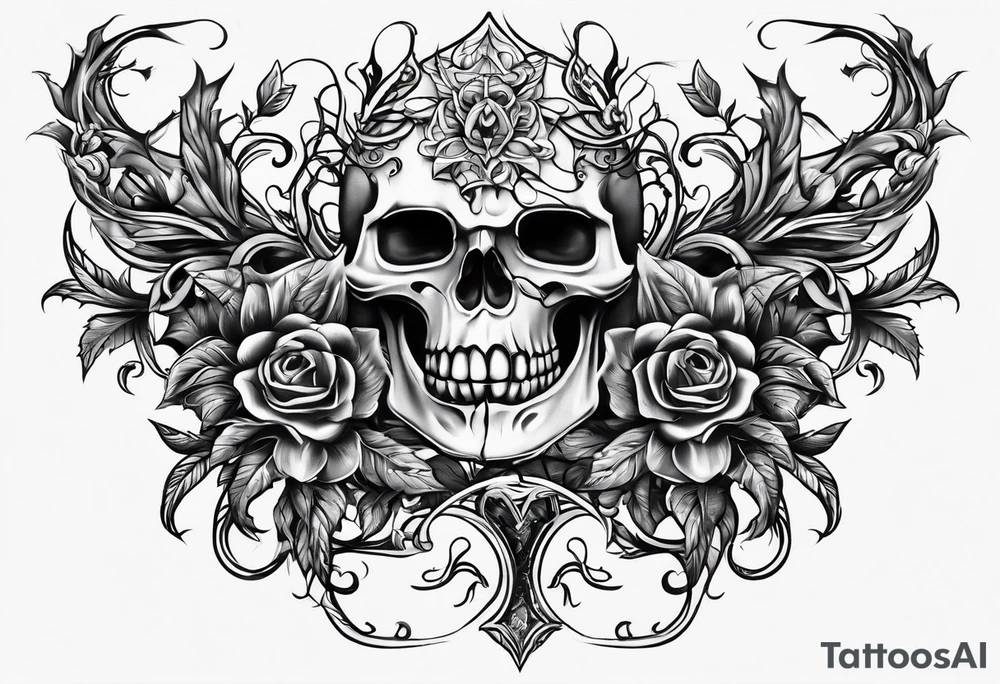 A thorn vine tattoo idea