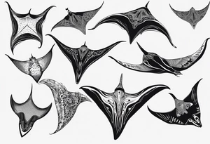 Giant 
Manta ray tattoo idea