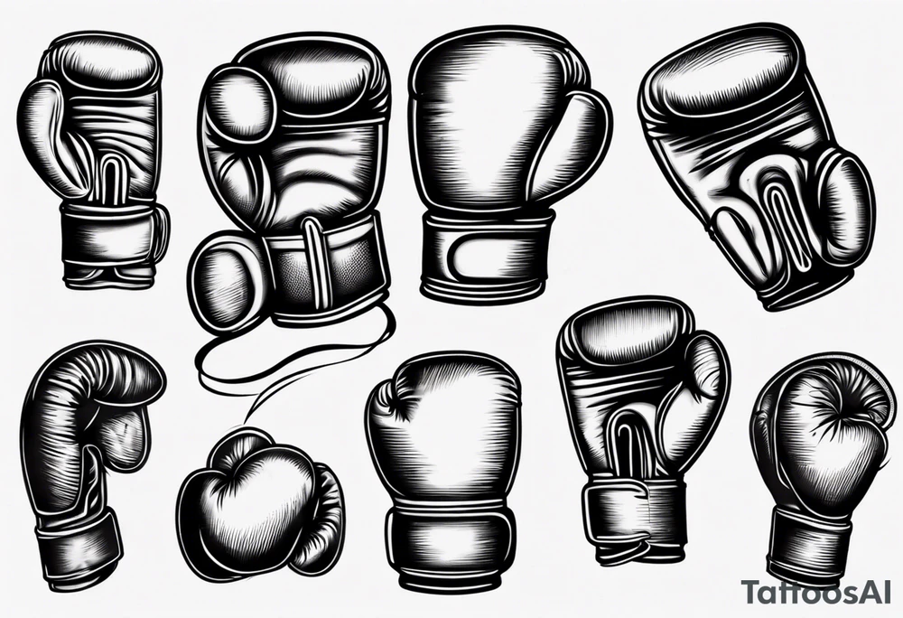 boxing glove tattoo idea