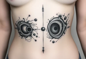 gravity and black holes tattoo idea