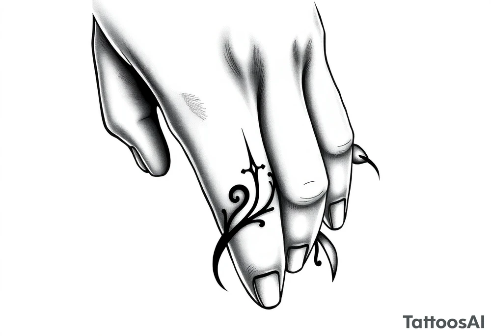 finger tattoo on the finger tattoo idea