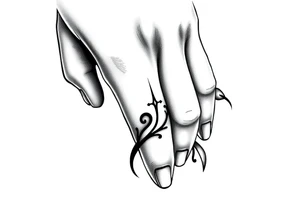 finger tattoo on the finger tattoo idea